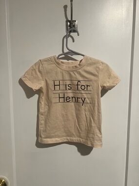 Caden Lane Cream 'H is for Henry' Short Sleeve Tee